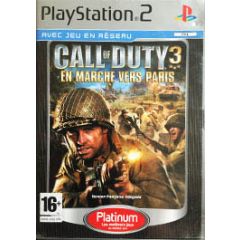 Call of Duty 3 En marche vers Paris Platinum