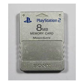 Carte mémoire officielle Playstation 2 Argent occasion - Retro Game Place