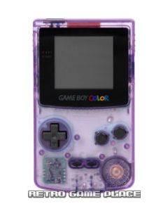 Consola de juegos chico color violeta translúcido