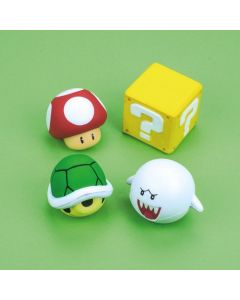 Set de 4 boules antistress Mario
