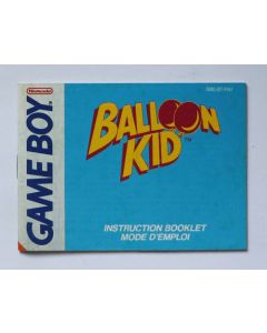 Balloon Kid - notice sur Game Boy