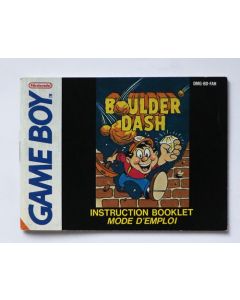 Boulder Dash - notice sur Game Boy