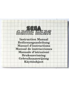 Console Game Gear blanche - notice sur Game Gear