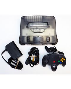 Console Nintendo 64 noire translucide