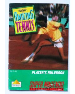 David Crane's Amazing Tennis USA - notice sur Super nintendo
