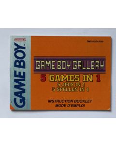 Game Boy Gallery 5 Games in 1 - notice sur Game Boy