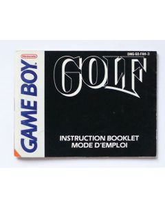 Golf - notice sur Game Boy