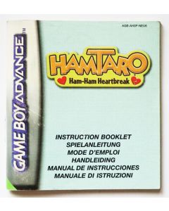 Hamtaro - notice sur Game Boy advance