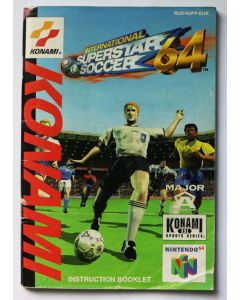 International SuperStar Soccer 64 - notice sur Nintendo 64