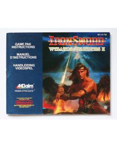 Iron Sword - Wizards & Warriors 2 - notice sur Nintendo NES