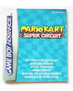 Mario Kart Super Circuit - notice sur Game Boy advance
