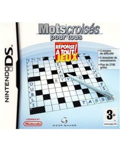 Jeu Mots Croisés Pour Tous - Reponses A Tout Jeux pour Nintendo DS