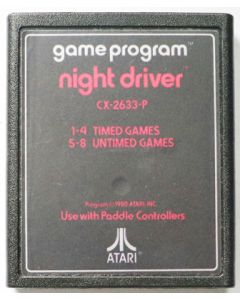 Jeu Night Driver pour Atari 2600