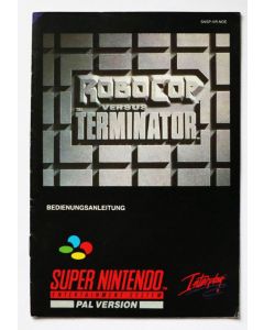 Robocop VS The Terminator NOE - notice sur Super nintendo