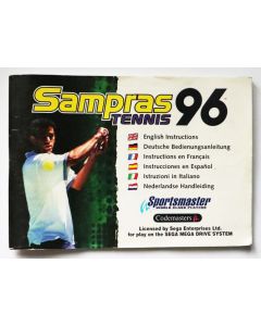 Sampras Tennis 96 - notice sur Megadrive