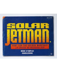 Solar Jetman - notice sur Nintendo NES