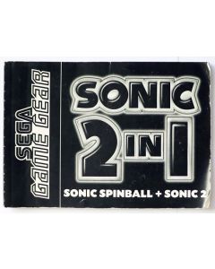 Sonic 2 in 1 - notice sur Game Gear