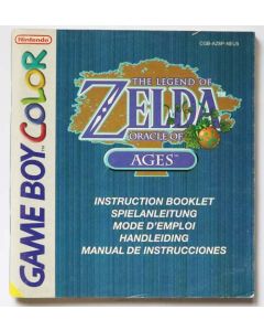 The Legend Of Zelda - Oracle Of Ages - notice sur Game boy color