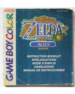 The Legend Of Zelda Oracle Of Ages - notice sur Game boy color
