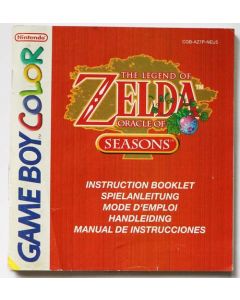 The Legend Of Zelda Oracle Of Seasons - notice sur Game boy color