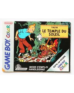 Tintin - Le Temple Du Soleil - notice sur Game boy color