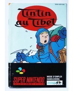 Tintin au Tibet - notice sur Super nintendo