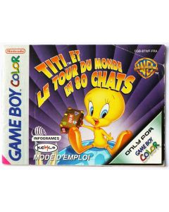 Titi et le Tour du monde en 80 chats - notice sur Game Boy Color